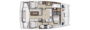 diagram, Bali 40 Catspace, catamaran for sale