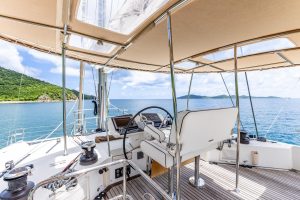 helm, Lagoon 560, catamaran for sale