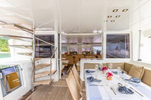cockpit, Lagoon 560, catamaran for sale