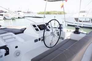 helm, Lagoon 450, catamaran for sale