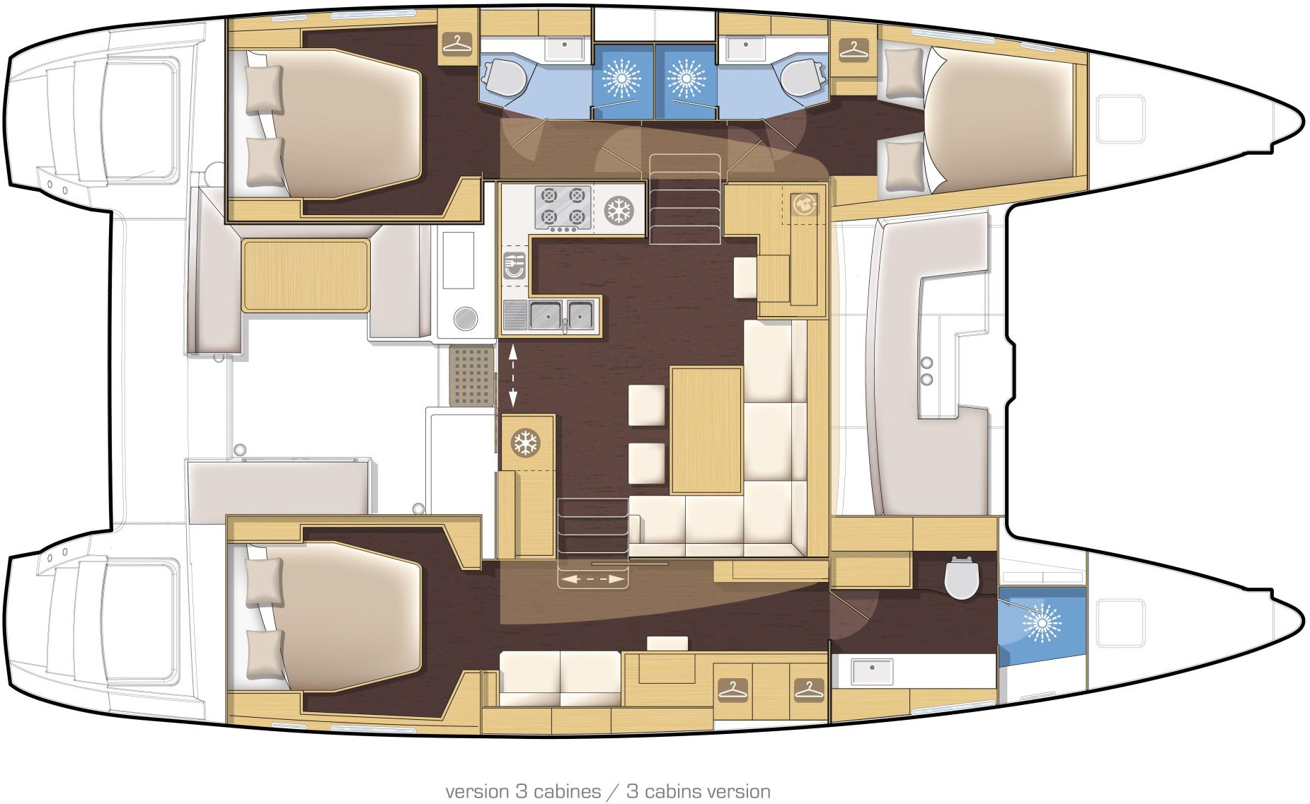 diagram, Lagoon 450, catamaran for sale