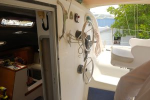 cockpit, Woods, catamaran for sale