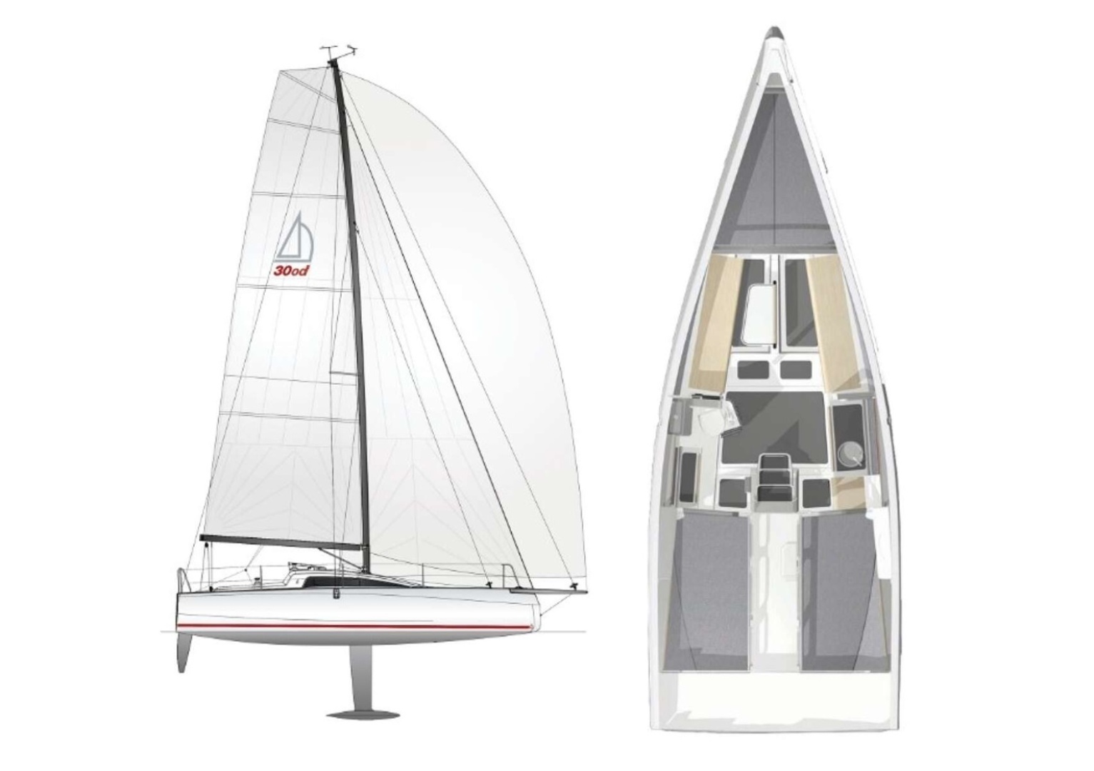 diagram, Dehler, sailboat for sale