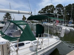 cockpit, Catalina 355, sailboat for sale