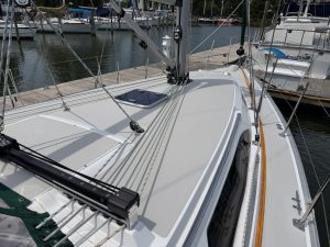 deck, Catalina 355, sailboat for sale