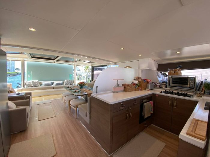interior, Bali 5.4, catamaran for sale