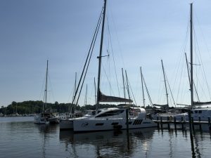 exterior, Xquisite X5, catamaran for sale
