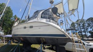 boatyard, Hunter 410, sailboat for sale