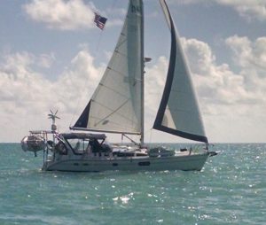 underway, Hunter 410, sailboat for sale