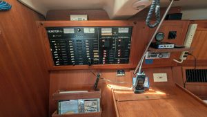 navigation station, Hunter 410, sailboat for sale
