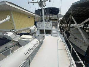 deck, Hatteras 48 LRC, trawler for sale