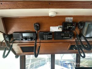 navigation station, Hatteras 48 LRC, trawler for sale