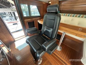 navigation station, Hatteras 48 LRC, trawler for sale