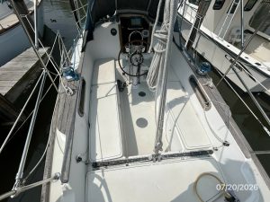 helm, Pearson, sailboat for sale