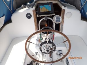 helm, Pearson, sailboat for sale