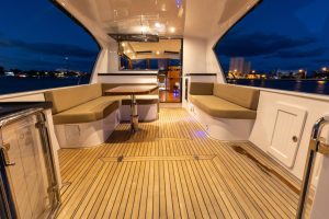 cockpit, Hylas M49, trawler for sale