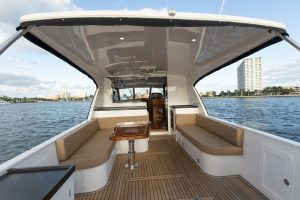 cockpit, Hylas M49, trawler for sale