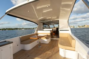 cockpit, Hylas M49, trawler for sale