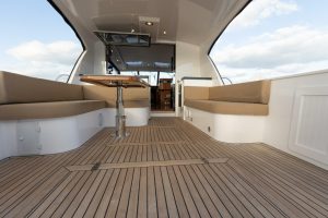 cockpit, Hylas M49, trawler for sale