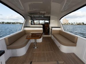 cockpit, Hylas M49, trawler for sale