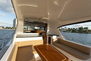 cockpit, Hylas M49, trawler for sale