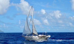 underway, Island Packet, sailboat for sale