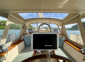 helm, Island Packet, sailboat for sale