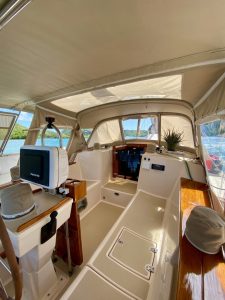 cockpit, Island Packet, sailboat for sale