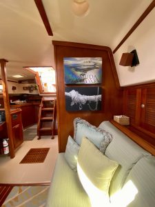 salon, Island Packet, sailboat for sale