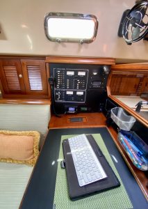 navigation station, Island Packet, sailboat for sale