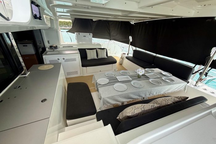 cockpit, Lagoon 46, catamaran for sale