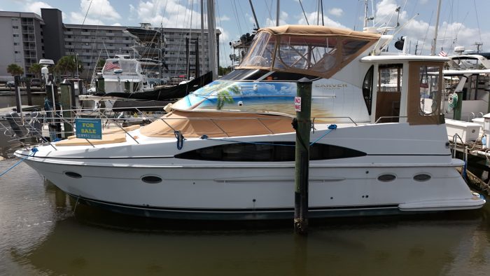 exterior, Carver 396, trawler for sale