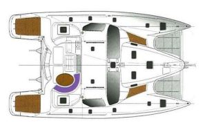 diagram, Privilege 495, catamaran for sale