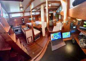 salon, Peterson 46, sailboat for sale