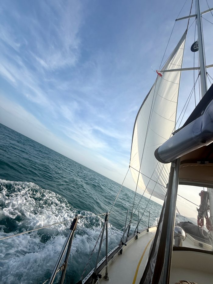 underway, Peterson 46, sailboat for sale