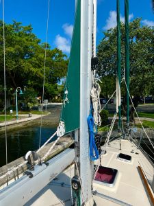 deck, Caliber 40, sailboat for sale