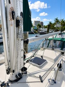 deck, Caliber 40, sailboat for sale