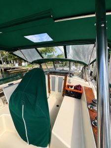 cockpit, Caliber 40, sailboat for sale