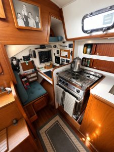 interior, Caliber 40, sailboat for sale