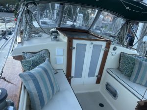 cockpit, Caliber 40, sailboat for sale