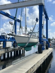 boatyard, Caliber 40, sailboat for sale