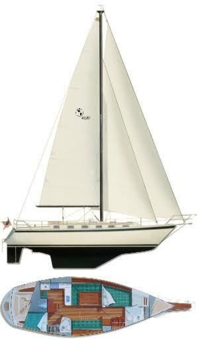 exterior, Caliber 40, sailboat for sale