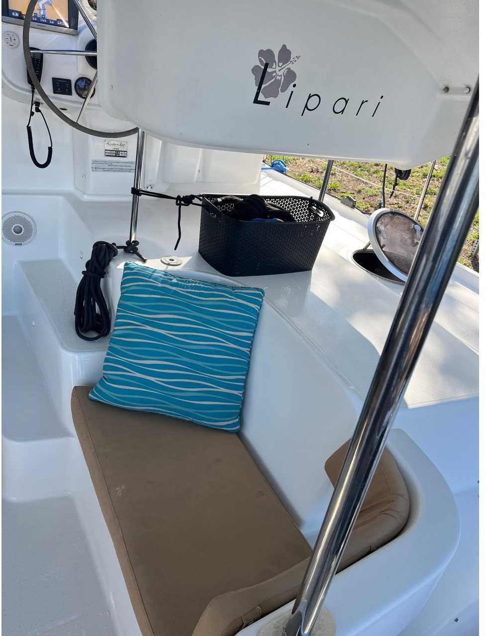 cockpit, FP 41 Lipari, catamaran for sale