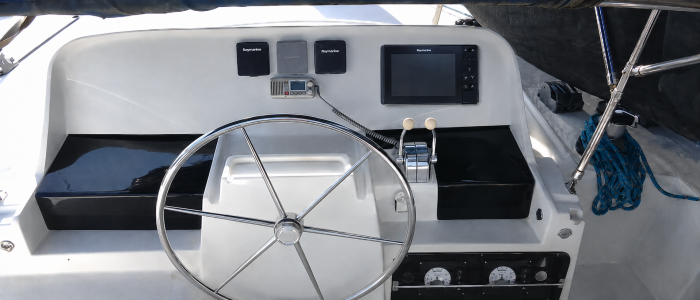 helm, Lagoon 440, catamaran for sale