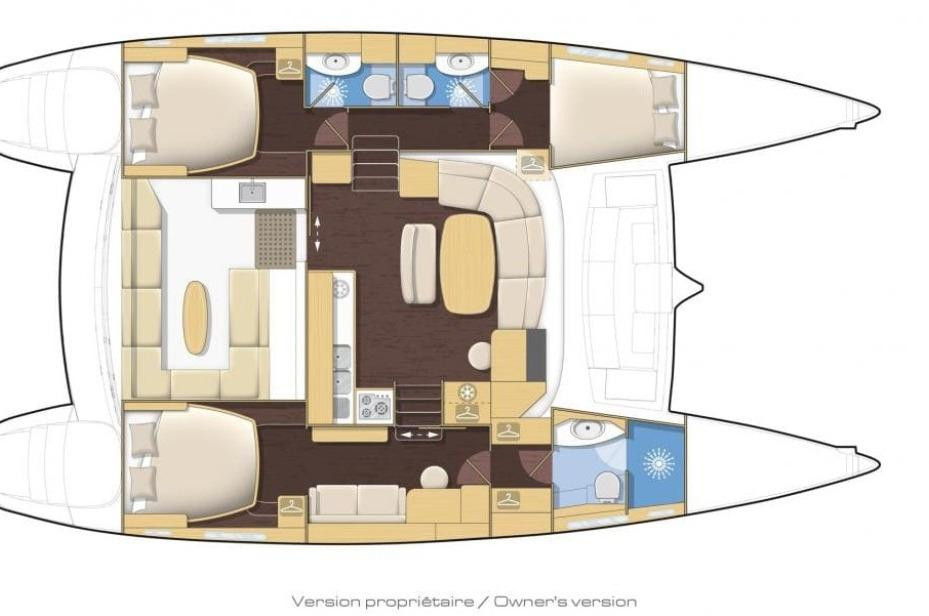 diagram, Lagoon 440, catamaran for sale