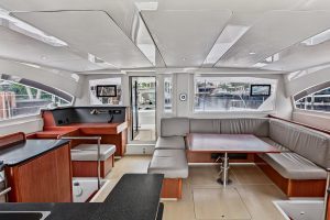 salon, Leopard 48, catamaran for sale