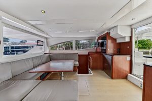 salon, Leopard 48, catamaran for sale