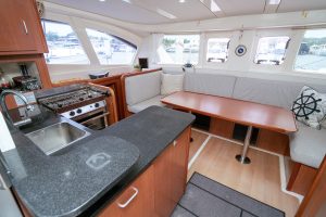 salon, Leopard 38, catamaran for sale