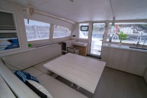 salon, Leopard 40, catamaran for sale
