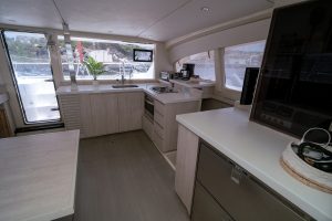 salon, Leopard 40, catamaran for sale